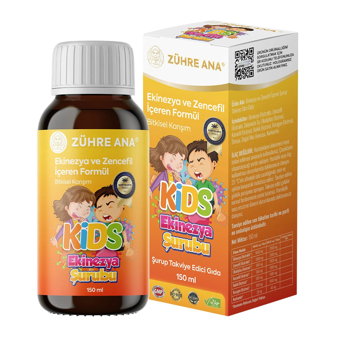 Zühre Ana Kids Echinacea- und Ingwer-Sirup 150 ml