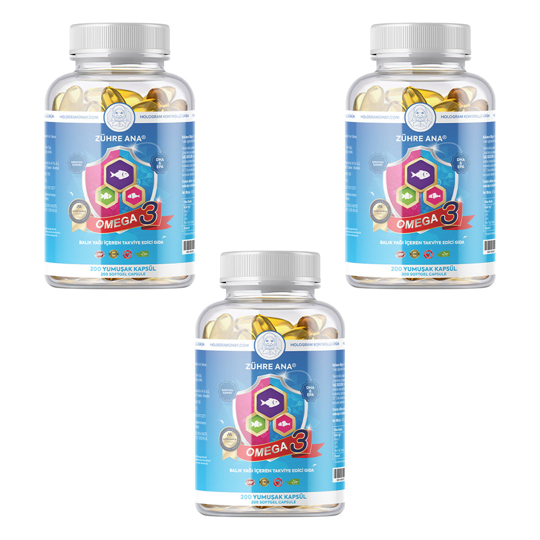 Zühre Ana 3 Adet Balık Yağı freeshipping - Zühre Ana Bitkisel